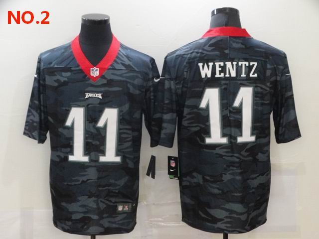 Men's Philadelphia Eagles #11 Carson Wentz Jersey NO.2;